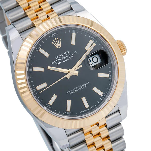 ROLEX DATEJUST 126333 41MM BLACK DIAL WITH TWO TONE JUBILEE BRACELET