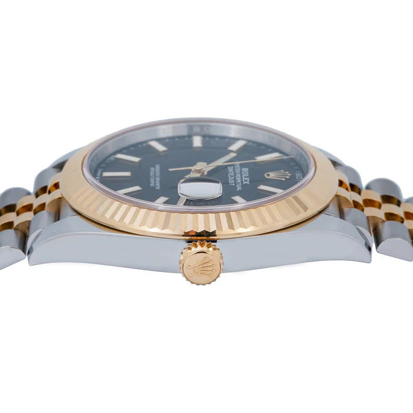 ROLEX DATEJUST 126333 41MM BLACK DIAL WITH TWO TONE JUBILEE BRACELET